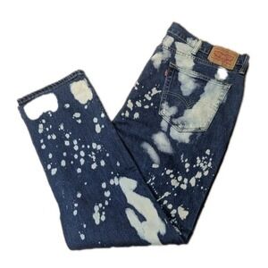 Levi's 541 Athletic Taper Jeans Blue Bleach Splatter Men's 42 x 32